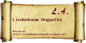 Lindenbaum Angyalka névjegykártya